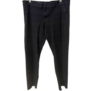 Kut From The Kloth Black Skinny Dress Pants 14S Plaid Tailored Trousers